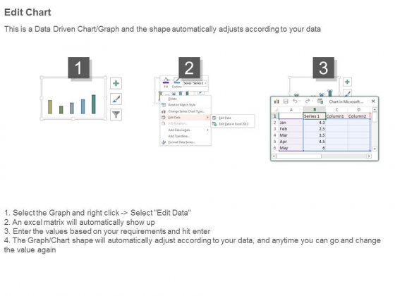 The interactive PowerPoint template comes with detailed instructions ...