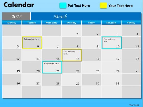 Design Calendar In Powerpoint | powerpoint design corporate growth march calendar 2012 ppt Design Calendar In Powerpoint | powerpoint design corporate growth march calendar 2012 ppt