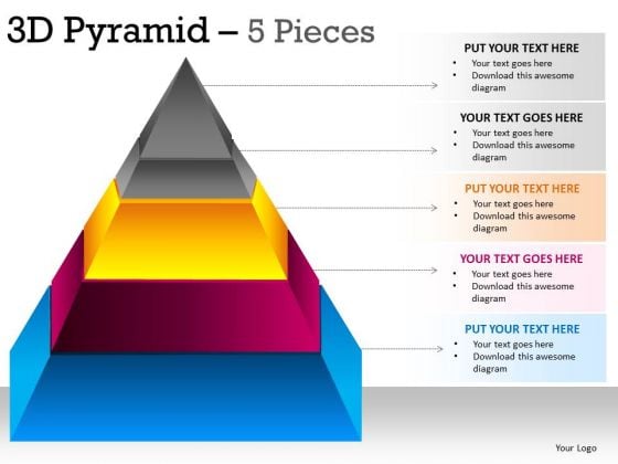 pyramid template ppt