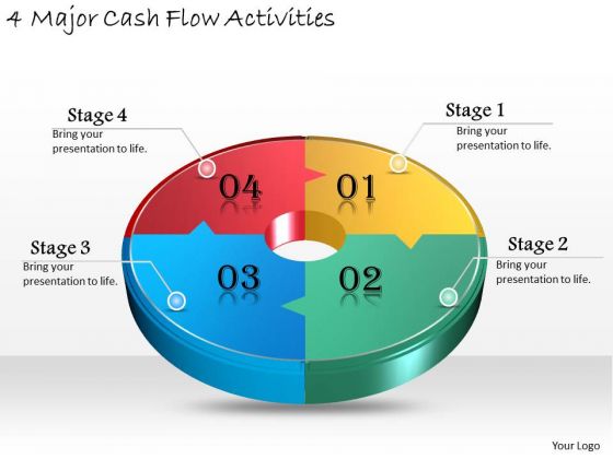 Timeline Ppt Template 4 Major Cash Flow Activities Point Timeline Ppt Template 4 Major Cash Flow Activities Point Templates