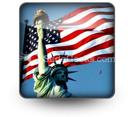 american flag background powerpoint. Flight To Liberty PowerPoint