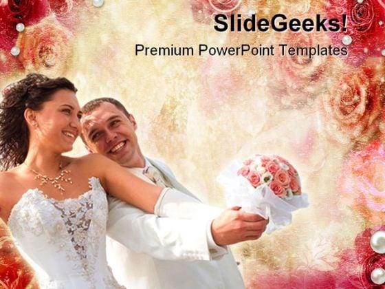 Abstract Roses Wedding PowerPoint Themes And PowerPoint Slides 0411