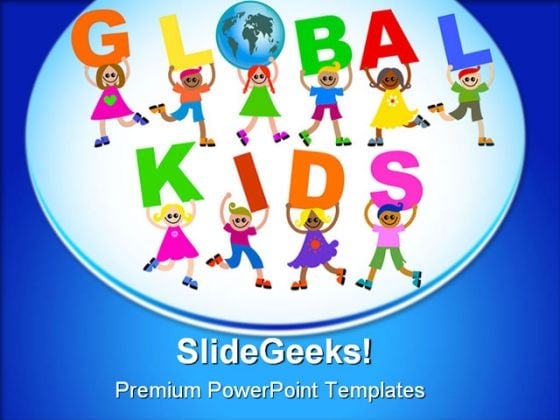 powerpoint templates for kids. Global Kids Globe PowerPoint