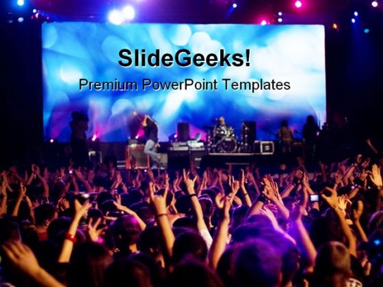 music backgrounds for powerpoint. Rock Concert Music PowerPoint