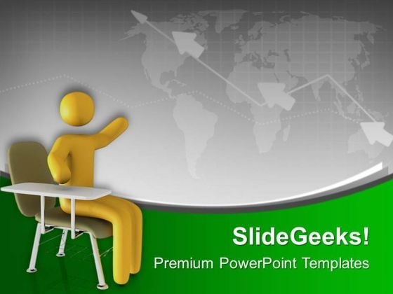 Sit Right For Better Knowledge Powerpoint Templates Ppt Backgrounds For Slides 0813 Powerpoint Better Powerpoint Templates