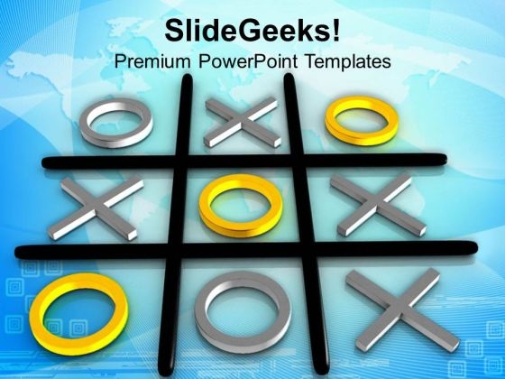 Tic Tac Toe Competition Winner Powerpoint Templates Ppt Backgrounds For Slides 0313 Powerpoint Tic Tac Toe Template Powerpoint