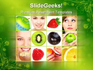 Healthy Collage Food PowerPoint Templates And PowerPoint Backgrounds ...