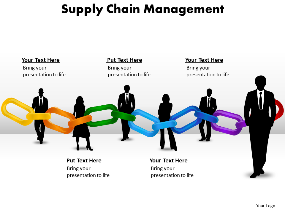 PowerPoint Slide Chart Chain Management PPT Theme