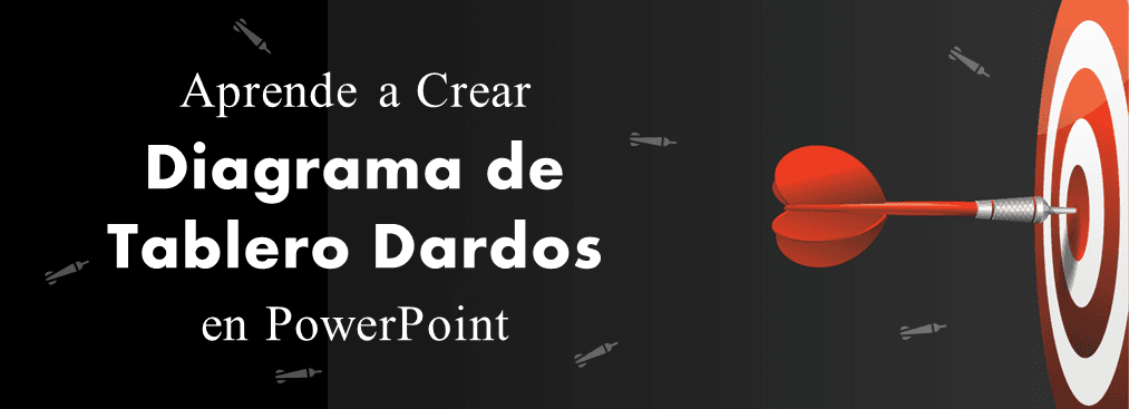 Aprenda a Crear Diagrama de Tablero Dardos Profesional en PowerPoint TaTemplatePic