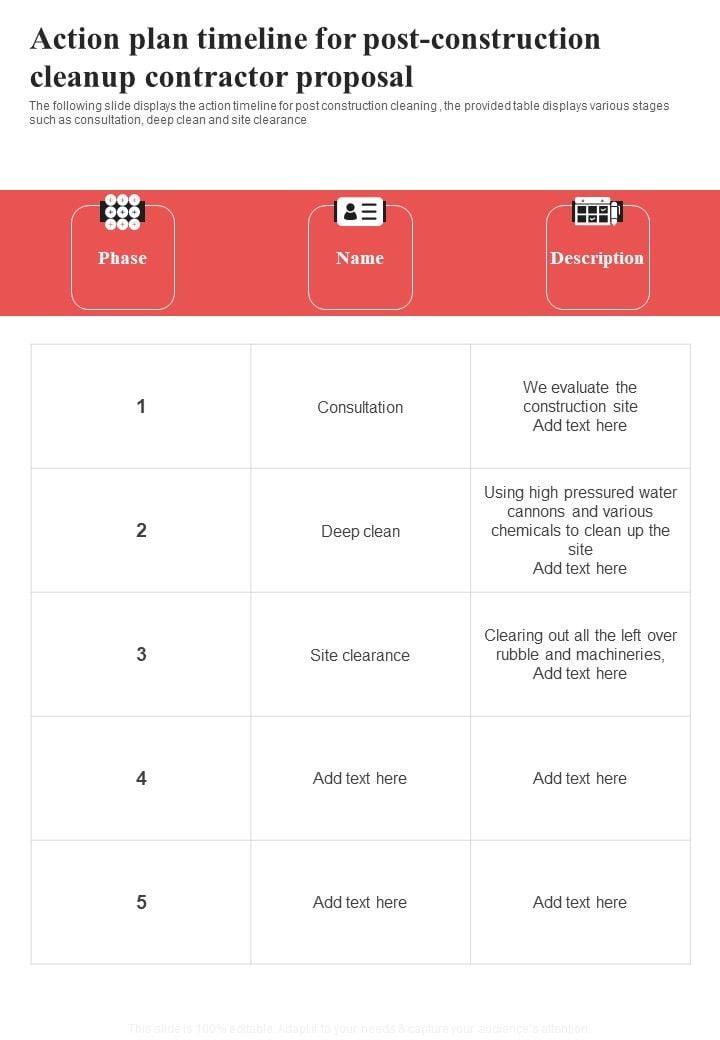 Action_Plan_Timeline_For_Post_Construction_Cleanup_Contractor_Proposal_One_Pager_Sample_Example_Document_Slide_1.jpg