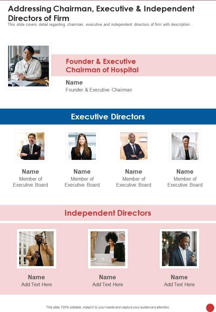 Addressing_Chairman_Executive_And_Independent_Directors_Of_Firm_One_Pager_Documents_Slide_1.jpg