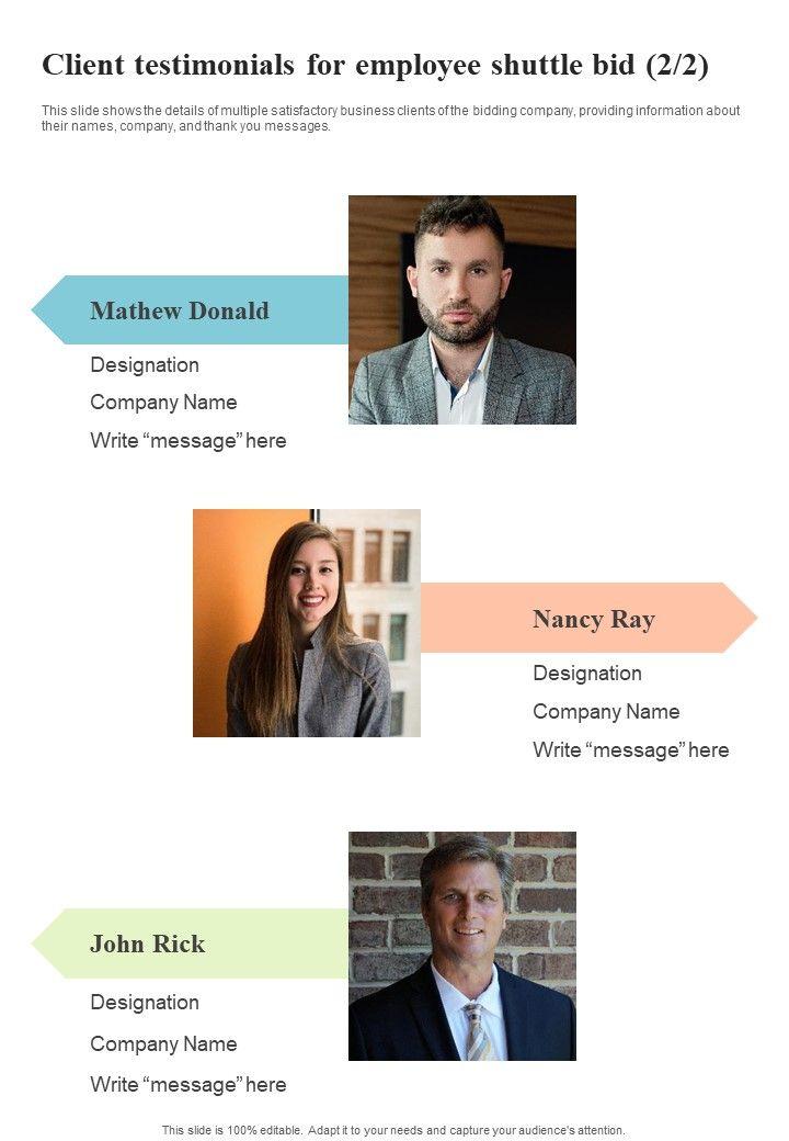 Client_Testimonials_For_Employee_Shuttle_Bid_One_Pager_Sample_Example_Document_Slide_2.jpg