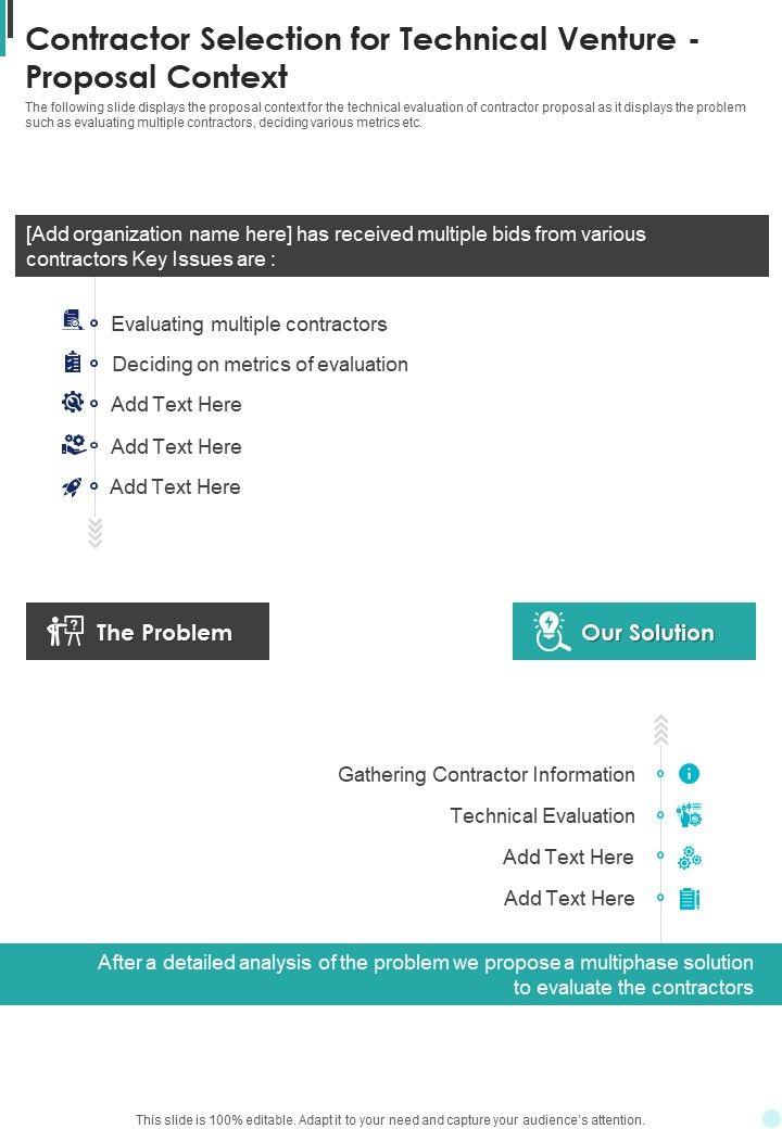 Contractor_Selection_For_Technical_Venture_Proposal_Context_One_Pager_Sample_Example_Document_Slide_1.jpg
