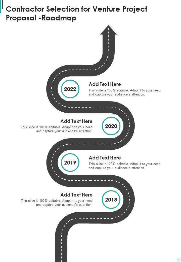 Contractor_Selection_For_Venture_Project_Proposal_Roadmap_One_Pager_Sample_Example_Document_Slide_1.jpg