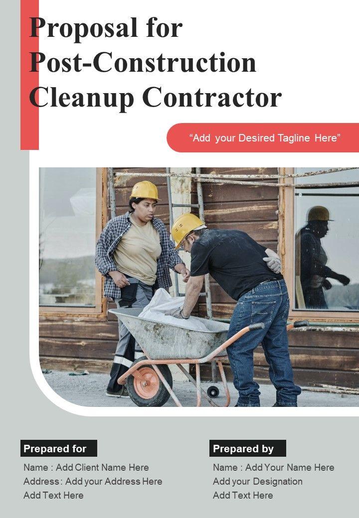 Proposal_For_Post_Construction_Cleanup_Contractor_Example_Document_Report_Doc_Pdf_Ppt_Slide_1.jpg