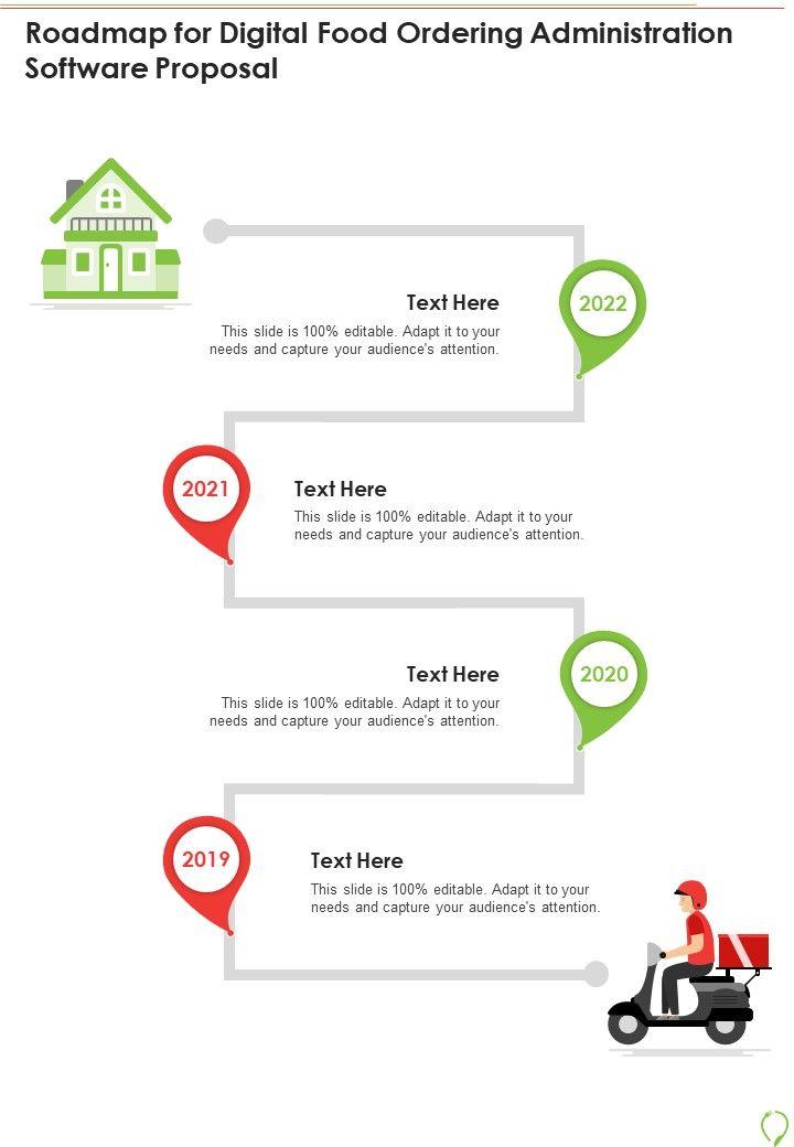 Roadmap_For_Digital_Food_Ordering_Administration_Software_Proposal_One_Pager_Sample_Example_Document_Slide_1.jpg