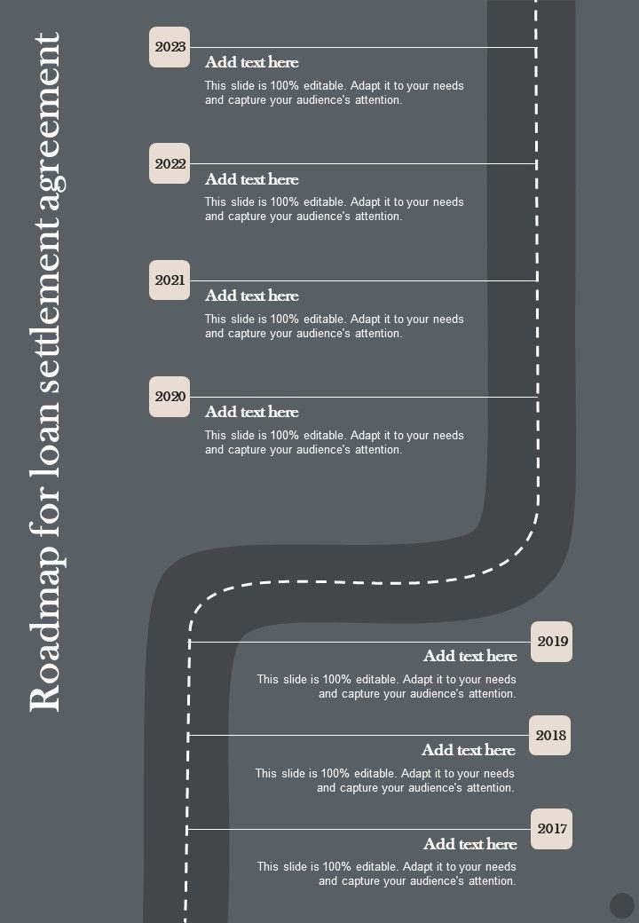 Roadmap_For_Loan_Settlement_Agreement_One_Pager_Sample_Example_Document_Slide_1.jpg