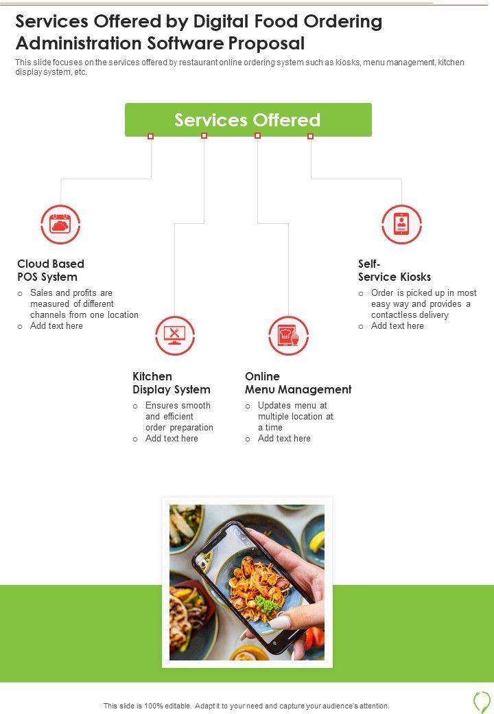Services_Offered_By_Digital_Food_Ordering_Administration_Software_Proposal_One_Pager_Sample_Example_Document_Slide_1.jpg