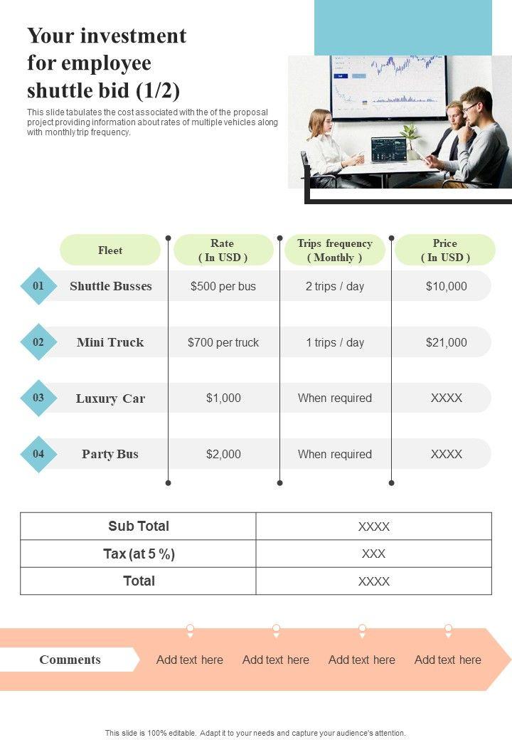 Your_Investment_For_Employee_Shuttle_Bid_One_Pager_Sample_Example_Document_Slide_1.jpg