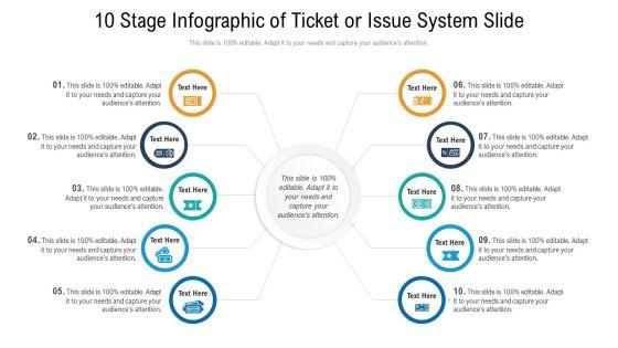 10 Stage Infographic Of Ticket Or Issue System Slide Ppt PowerPoint Presentation Slides Design Ideas PDF 10 Stage Infographic Of Ticket Or Issue System Slide Ppt PowerPoint Presentation Slides Design Ideas PDF