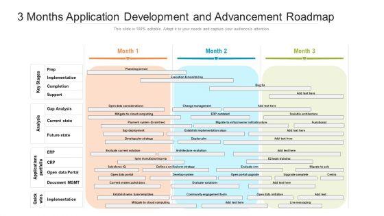 3_Months_Application_Development_And_Advancement_Roadmap_Structure_Slide_1.jpg