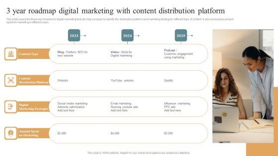 3_Year_Roadmap_Digital_Marketing_With_Content_Distribution_Platform_Icons_PDF_Slide_1.jpg