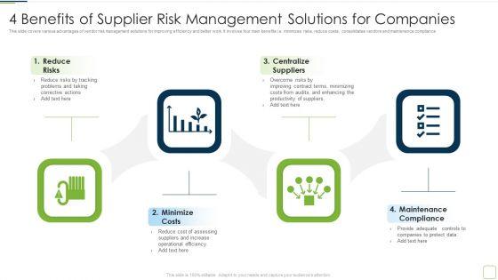 4 Benefits Of Supplier Risk Management Solutions For Companies Professional PDF 4 Benefits Of Supplier Risk Management Solutions For Companies Professional PDF