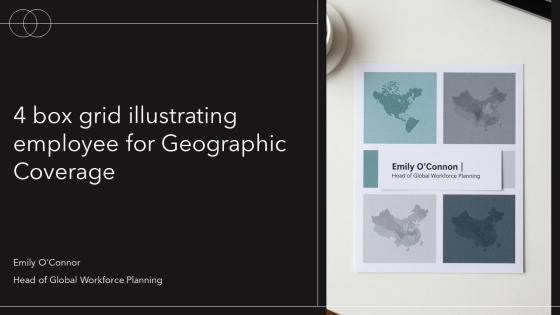 4 Box Grid Illustrating Employee For Geographic Coverage PPT Graphics VM