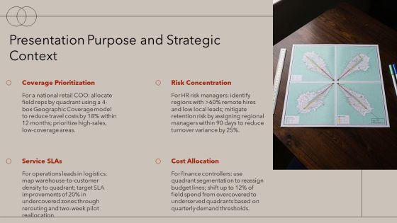 4 Box Grid Illustrating Employee For Geographic Coverage PPT Graphics VM