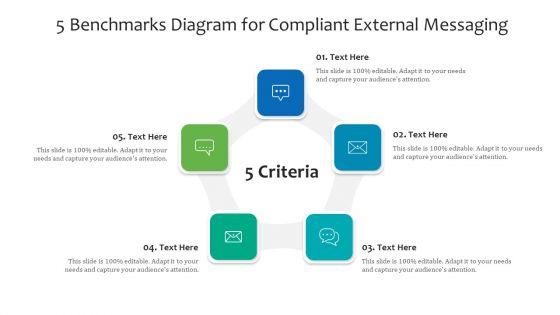 5_Benchmarks_Diagram_For_Compliant_External_Messaging_Ppt_PowerPoint_Presentation_Gallery_Graphics_Template_PDF_Slide_1.jpg
