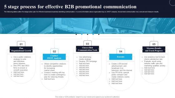 5_Stage_Process_For_Effective_B2_Promotional_Communication_Pictures_PDF_Slide_1.jpg