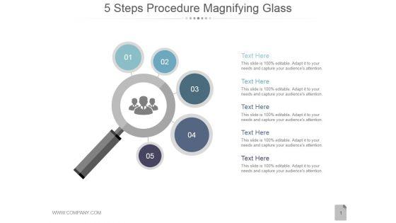 5_Steps_Procedure_Magnifying_Glass_Ppt_PowerPoint_Presentation_Diagrams_Slide_1.jpg