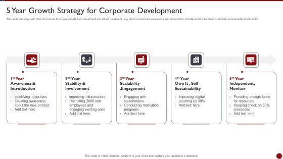 5_Year_Growth_Strategy_For_Corporate_Development_Ppt_PowerPoint_Presentation_Infographics_Slide_Download_PDF_Slide_1.jpg