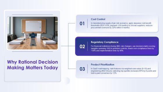 5 Step Rational Decision Making Model 02 PPT Information VM