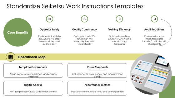 5S Manufacturing Checklist PPT Graphics VM
