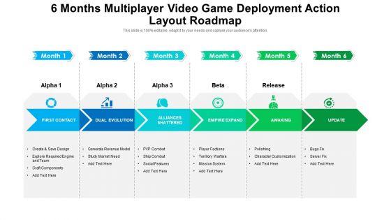 6_Months_Multiplayer_Video_Game_Deployment_Action_Layout_Roadmap_Formats_Slide_1.jpg