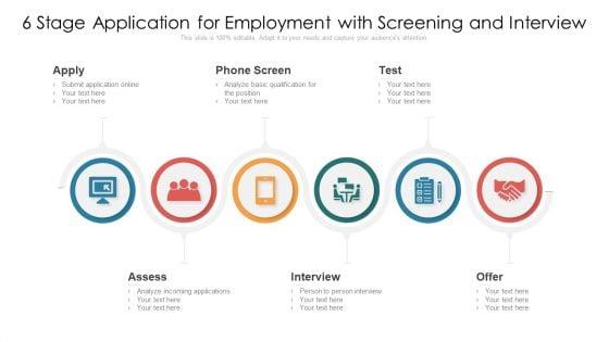 6_Stage_Application_For_Employment_With_Screening_And_Interview_Ppt_PowerPoint_Presentation_File_Rules_PDF_Slide_1.jpg