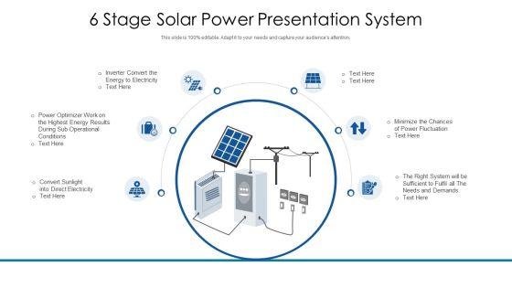 6 Stage Solar Power Presentation System Ppt PowerPoint Presentation Gallery Slide Download PDF 6 Stage Solar Power Presentation System Ppt PowerPoint Presentation Gallery Slide Download PDF