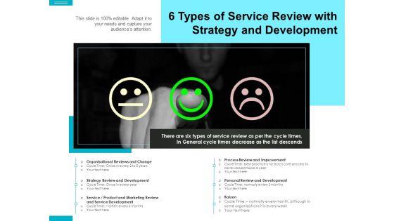 6_Types_Of_Service_Review_With_Strategy_And_Development_Ppt_PowerPoint_Presentation_Gallery_Graphics_Template_PDF_Slide_1.jpg
