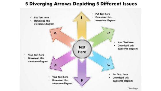 6_diverging_arrows_depicting_different_issues_pie_process_powerpoint_slides_1.jpg