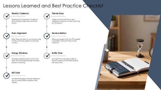 7 Habits Weekly Planner PPT Guidelines VM