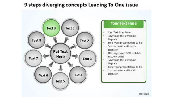 9_steps_diverging_concepts_leading_to_one_issue_cycle_chart_powerpoint_templates_1.jpg
