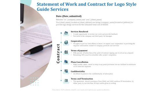 A_Step_By_Step_Guide_To_Creating_Brand_Guidelines_Statement_Of_Work_And_Contract_For_Logo_Style_Guide_Services_Slides_PDF_Slide_1.jpg