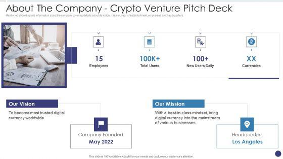 About_The_Company_Crypto_Venture_Pitch_Deck_Ppt_Pictures_Slide_Portrait_PDF_Slide_1.jpg