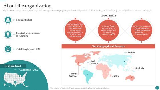 About_The_Organization_Company_Process_Administration_And_Optimization_Playbook_Topics_PDF_Slide_1.jpg