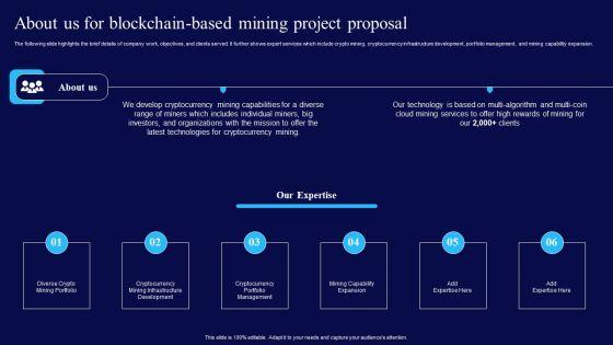 About_Us_For_Blockchain_Based_Mining_Project_Proposal_Ppt_Inspiration_PDF_Slide_1.jpg