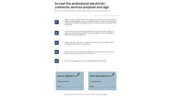 Accept_The_Professional_Electrician_Contractor_Services_Proposal_And_Sign_One_Pager_Sample_Example_Document_Slide_1.jpg