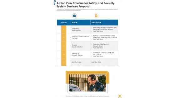 Action_Plan_Timeline_For_Safety_And_Security_System_Services_Proposal_One_Pager_Sample_Example_Document_Slide_1.jpg