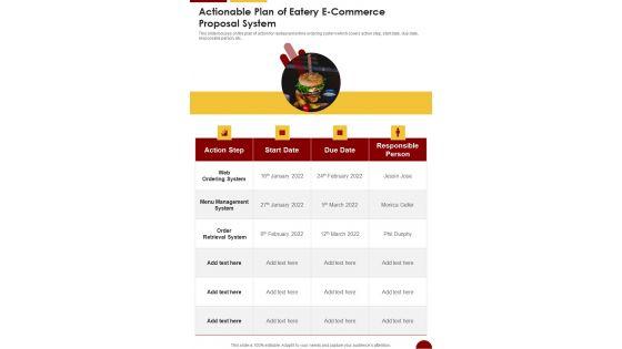 Actionable_Plan_Of_Eatery_E_Commerce_Proposal_System_One_Pager_Sample_Example_Document_Slide_1.jpg