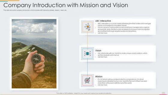 Ad_Agency_Fundraising_Company_Introduction_With_Mission_And_Vision_Ppt_PowerPoint_Presentation_File_Aids_PDF_Slide_1.jpg